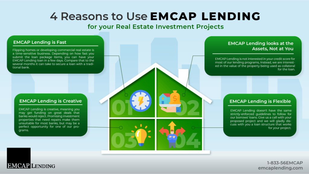 4 Reasons to Use an EMCAP Lending Hard Money for Your Real Estate Investment Projects